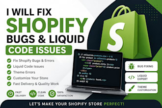 fix shopify bugs and liquid code issues