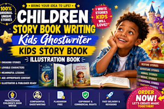children story book writing kids ghostwriter kids story book illustration book