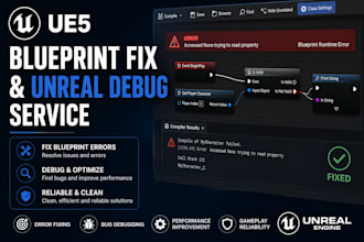 do blueprint fix and unreal debug service for ue5 blueprint errors