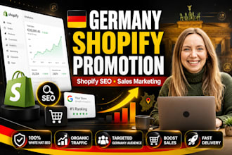 do germany shopify store promotion, germany shopify seo, shopify sales marketing