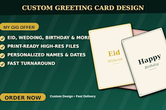 design eid, wedding, birthday and anniversary greeting cards