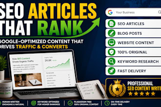 write german SEO articles, blog posts and website content that ranks