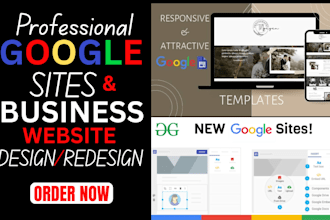 create professional business website using google sites and gmb portfolio site