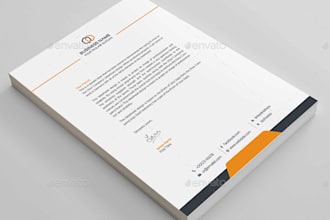 design editable letterhead business card stationery company letterhead template