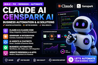 claude genspark ai claude redesign claude fix businesess automation claude video