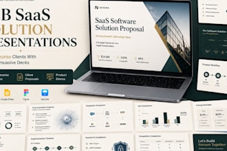design b2b saas software solution presentation that wins clients