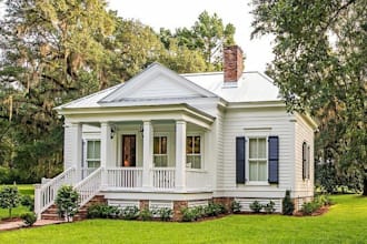 draw modern barndominium, house plan for residential and commercial buildings
