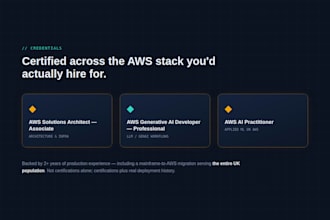support in setting up and maintaining your AWS native resources