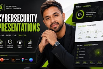 design cybersecurity sales deck, IT security powerpoint, security pitch deck