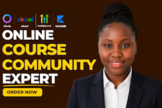 setup circle so skool ghl kajabi online course content and online community