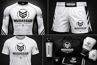 do custom design and  manufacture rash guards and MMA shorts