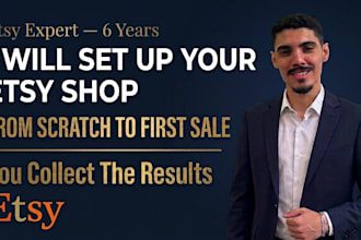 et up your etsy shop from scratch to first sale