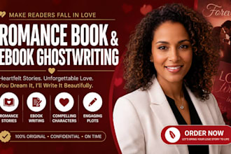 write romance book and ebook, book and ebook ghost book writing