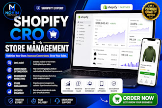 do shopify cro, ecommerce marketing, shopify store management