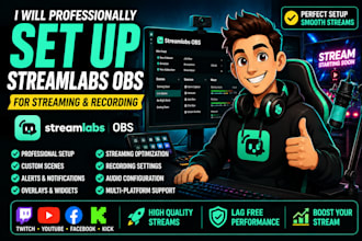 set up streamlabs obs for professional streaming and recording
