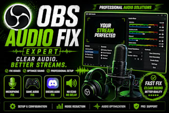 fix obs studio audio, mic, spotify and game sound