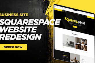 do business site squarespace website, redesign squarespace website, squarespace