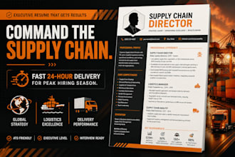 design a modern ats resume for logistics, supply chain and retail managers