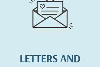 write heartfelt letters and personal notes