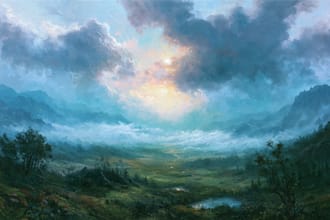 landscape oil painting art