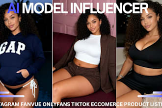 do realistic ai model, lora training for onlyfans, fanvue, instagram influencer