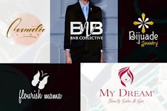 do modern fashion luxury apparel and jewelry logo design