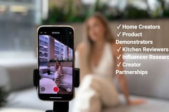 find amazon home and kitchen influencers for your products