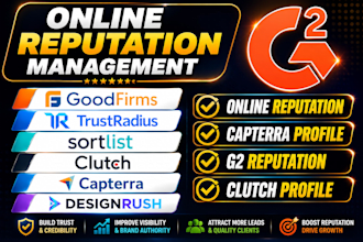 enhance online reputation clutch bbb g2 capterra  designrush goodfirms sortlist