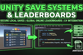 setup global leaderboards and save systems in your unity game