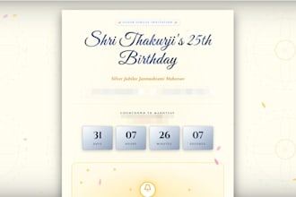 create a beautiful interactive invitation website with rsvp
