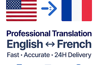 translate english to french and french to english