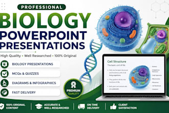 create biology notes, mcqs and powerpoint presentations