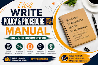 write policy and procedure manual sops and HR documentation