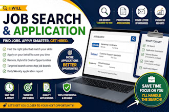 search and apply for remote or onsite jobs with tailored applications