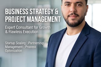 be your expert business consultant and project manager