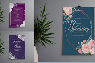 design elegant wedding invitation cards
