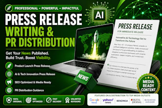 write product launch press release, ai tech innovation PR and PR distribution