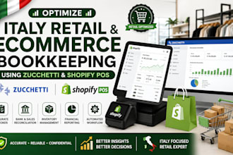 optimize italy retail ecommerce bookkeeping using zucchetti and shopify pos