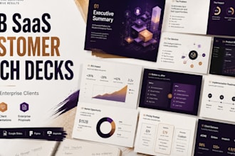 design b2b saas customer pitch deck for sales meetings