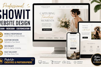 design, redesign and customize your showit website