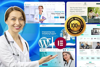design healthcare and medical website by wordpress elementor