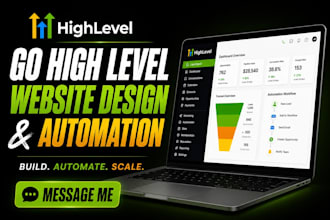 gohighlevel website design, sales funnel, ghl automation, ghl landing page