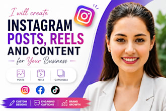 create instagram post reels and content for your business