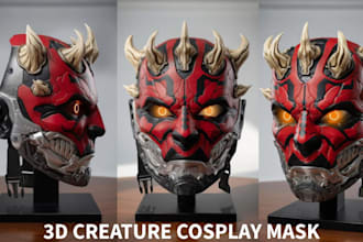 do wearable anime manga 3d printed cosplay mask helmet for event