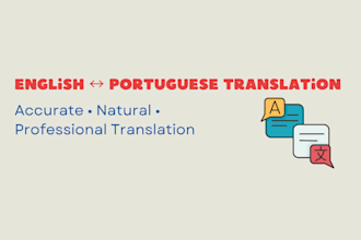 translate english to portuguese and portuguese to english