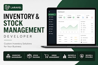 build inventory and stock management system in laravel