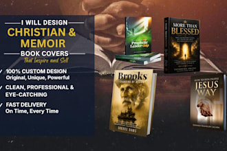 design meaningful christian, religious, memoir and romance book covers