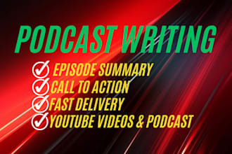 write engaging and seo friendly podcast show notes