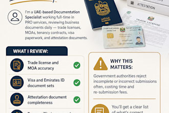 review your uae company documents for accuracy and compliance
