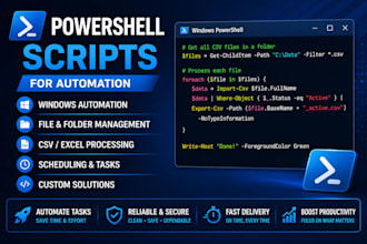 write powershell scripts for automation
